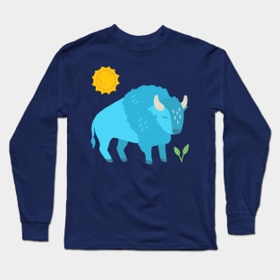 Blue bison Long Sleeve T-Shirt